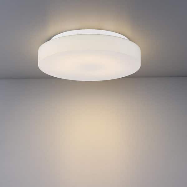 Ramata Collection 2-Light White Flush Mount