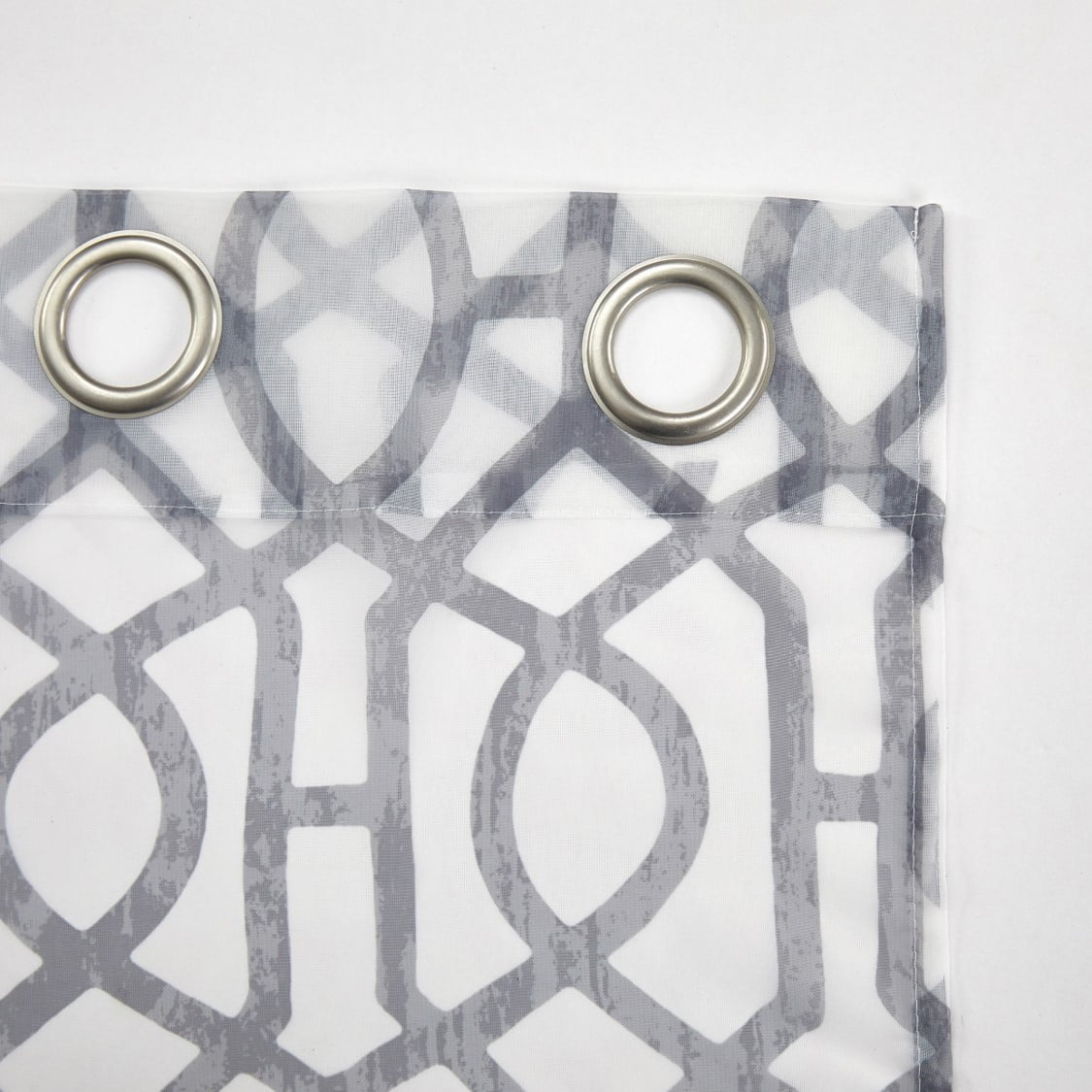 Mainstays Kingswood 4 Piece Curtain Set, 27.5x84, Grey Flannel