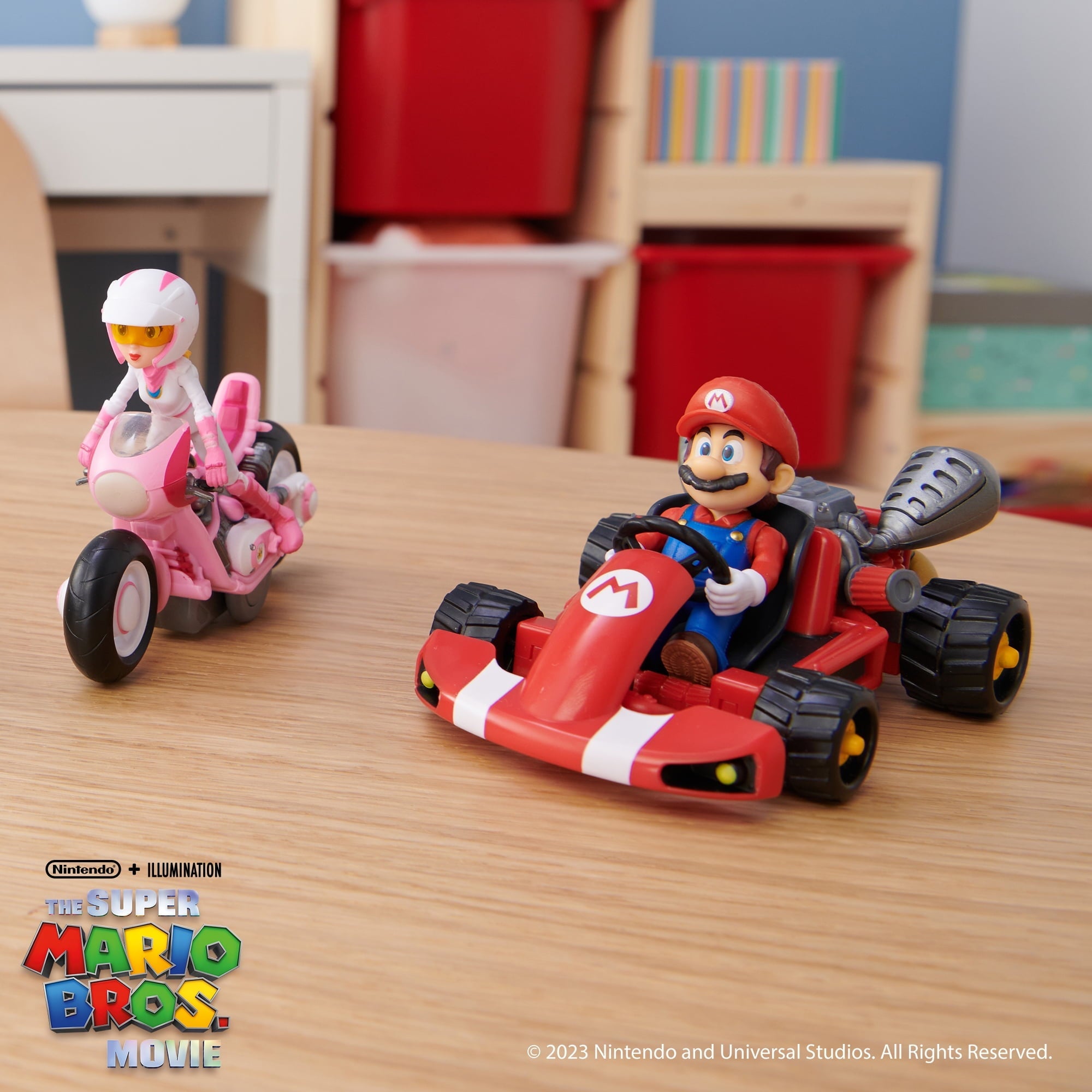 The Super Mario Bros. Movie 2.5 inch Mario Action Figure with Pull Back Racer