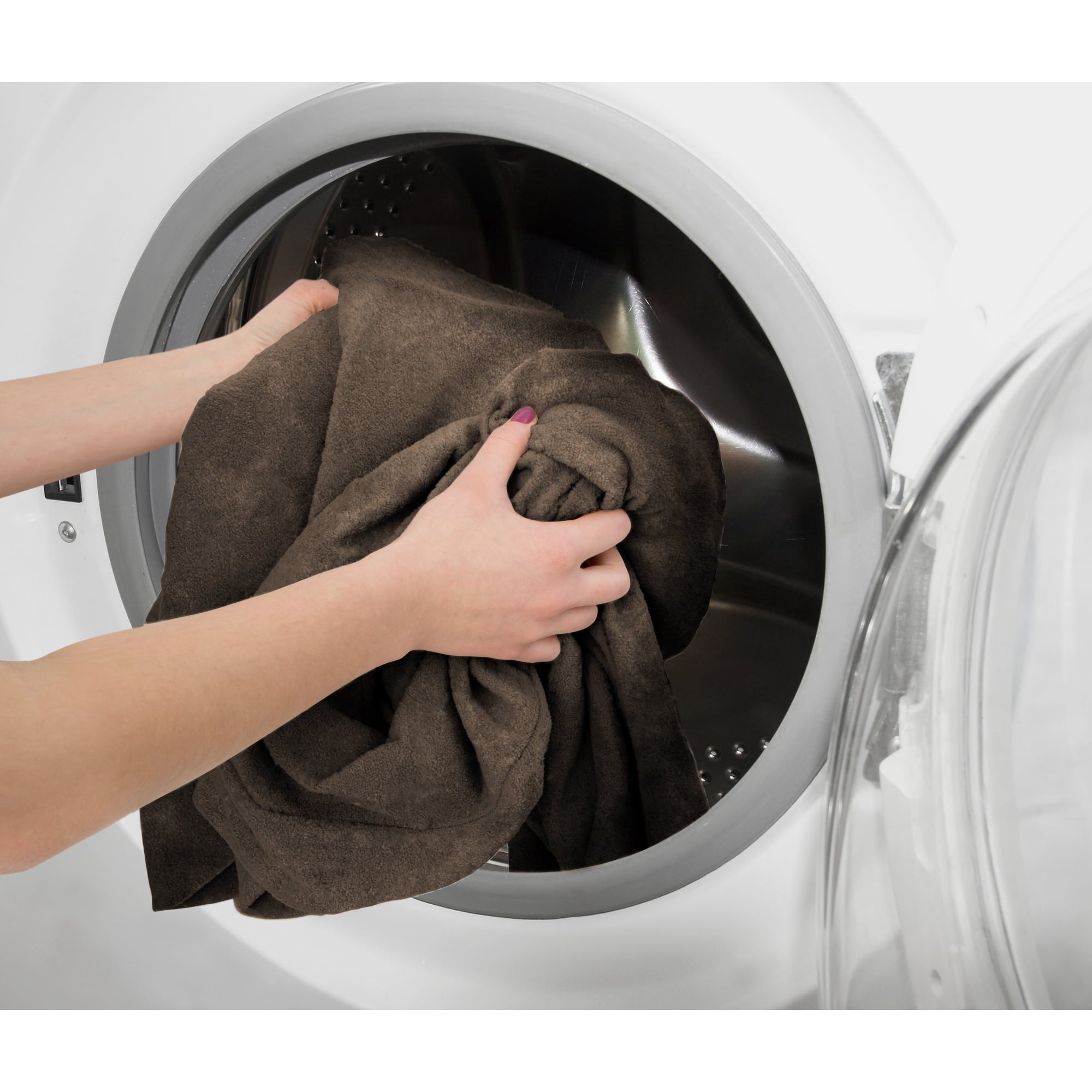 Mainstays Soft Touch Stretch Fabric Sofa Slipcover, Brown, 1-Piece