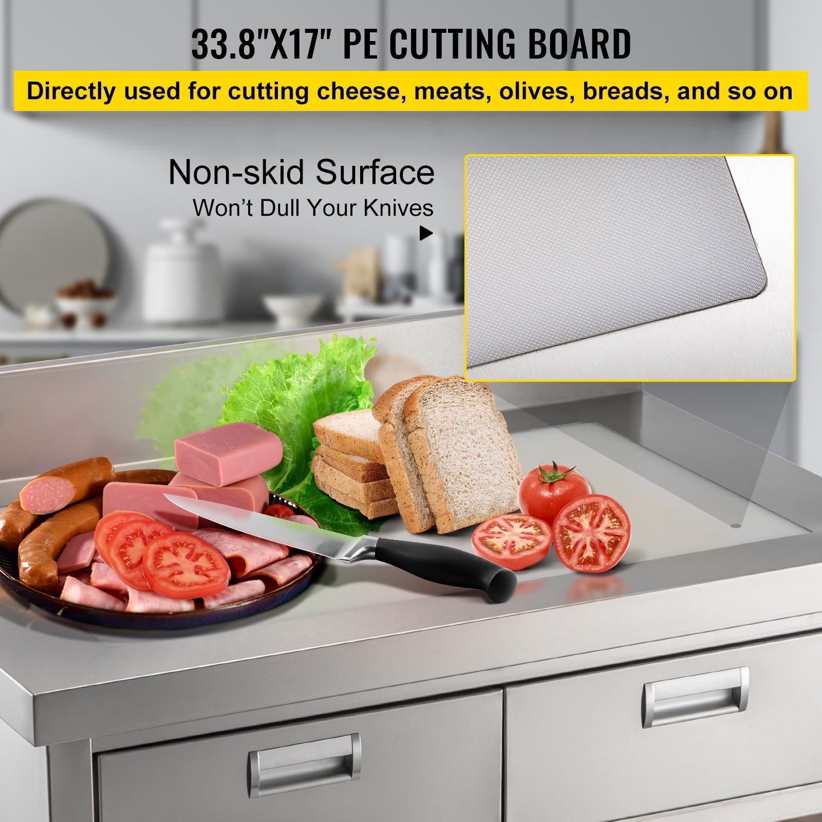 Commercial Work Table Workstation 24 x 42 Inches Commercial Food Prep Work Table with 2 Drawers, Undershelf and Backsplash, 992 lbs Load Stainless-Steel Kitchen Island for Restaurant, Home and Hotel