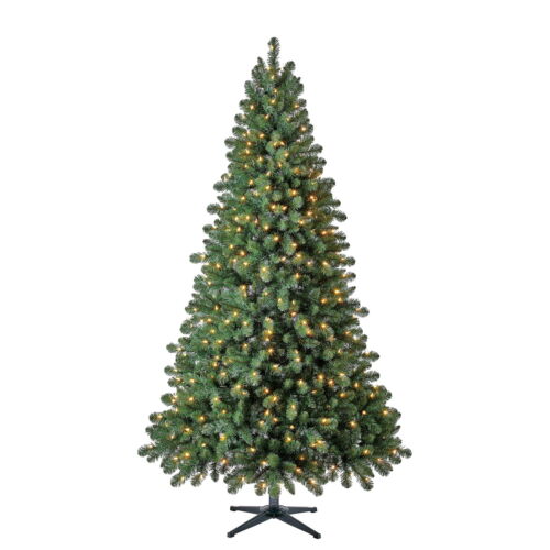 7 ft Pre-Lit Duncan Fir Artificial Christmas Tree, Clear LED Lights
