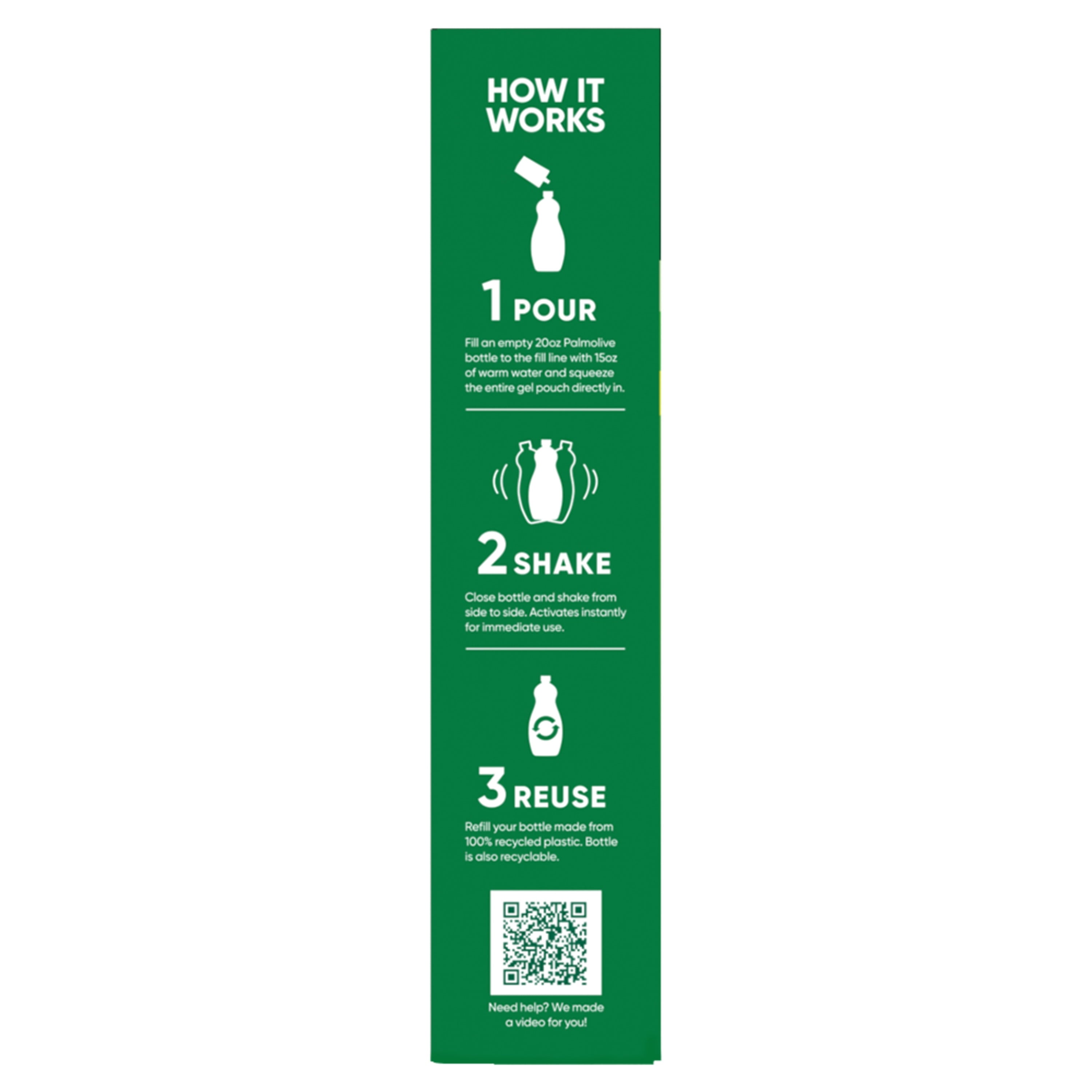 Palmolive 4X Concentrated* Dish Gel Starter Kit, Fresh Citrus Scent