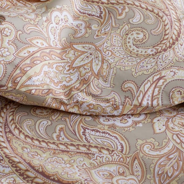 Company Cotton Vintage Paisley Blush Queen Cotton Percale Comforter