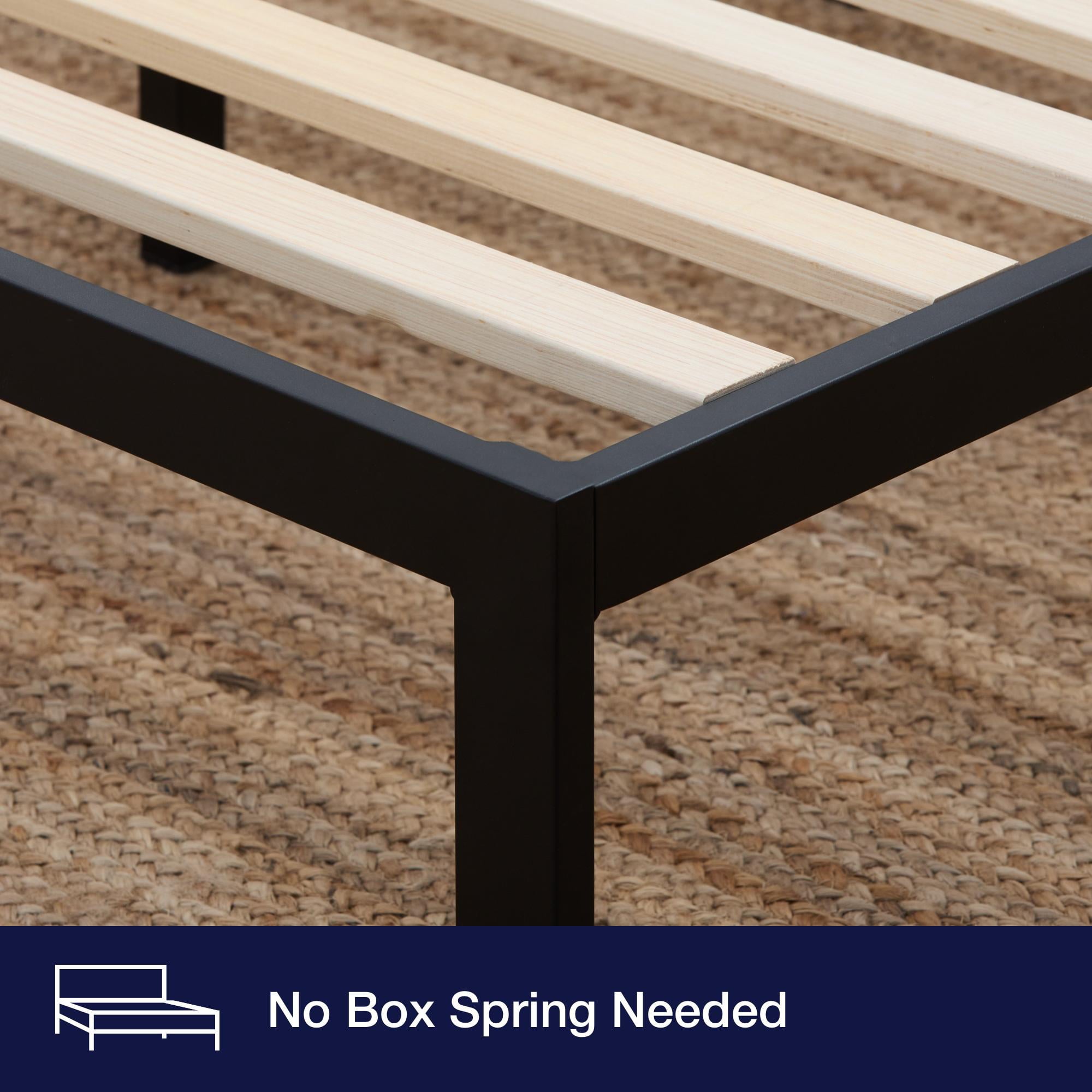 Gap Home Metal Upholstered Bed, Queen, Gray