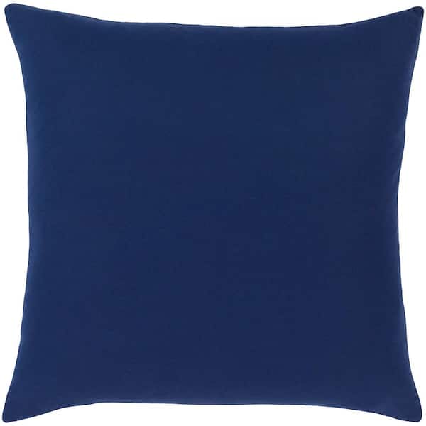 Noskova Navy 22 in. x 22 in. Down Throw Pillow