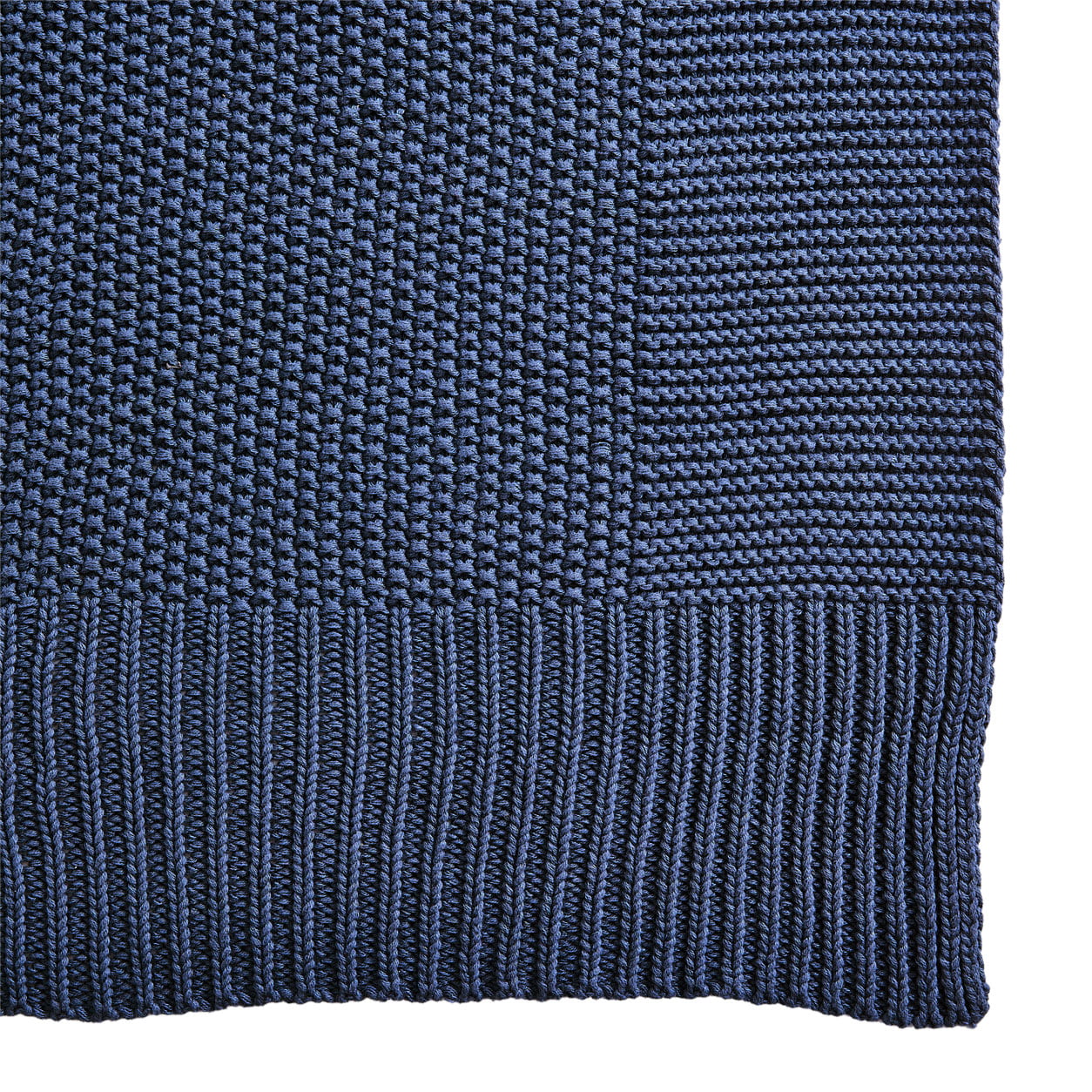 Better Homes & Gardens Solid Knit Throw, Indigo, 50