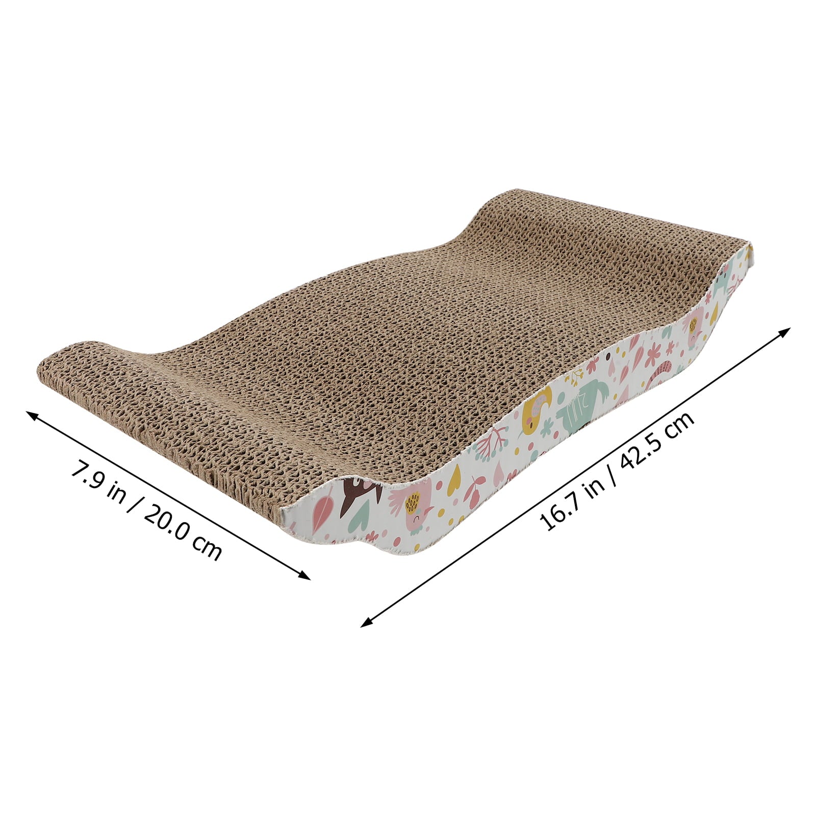 NUOLUX Cat Scratcher Scratching Kitten Board Pad Cardboard Horizontal Wave Toys Lounge Bed Playgrounds Interactive Furniture