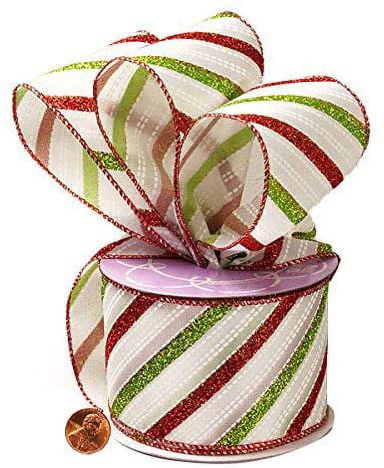 Holiday Wired Christmas Tree Ribbon - 2 1/2
