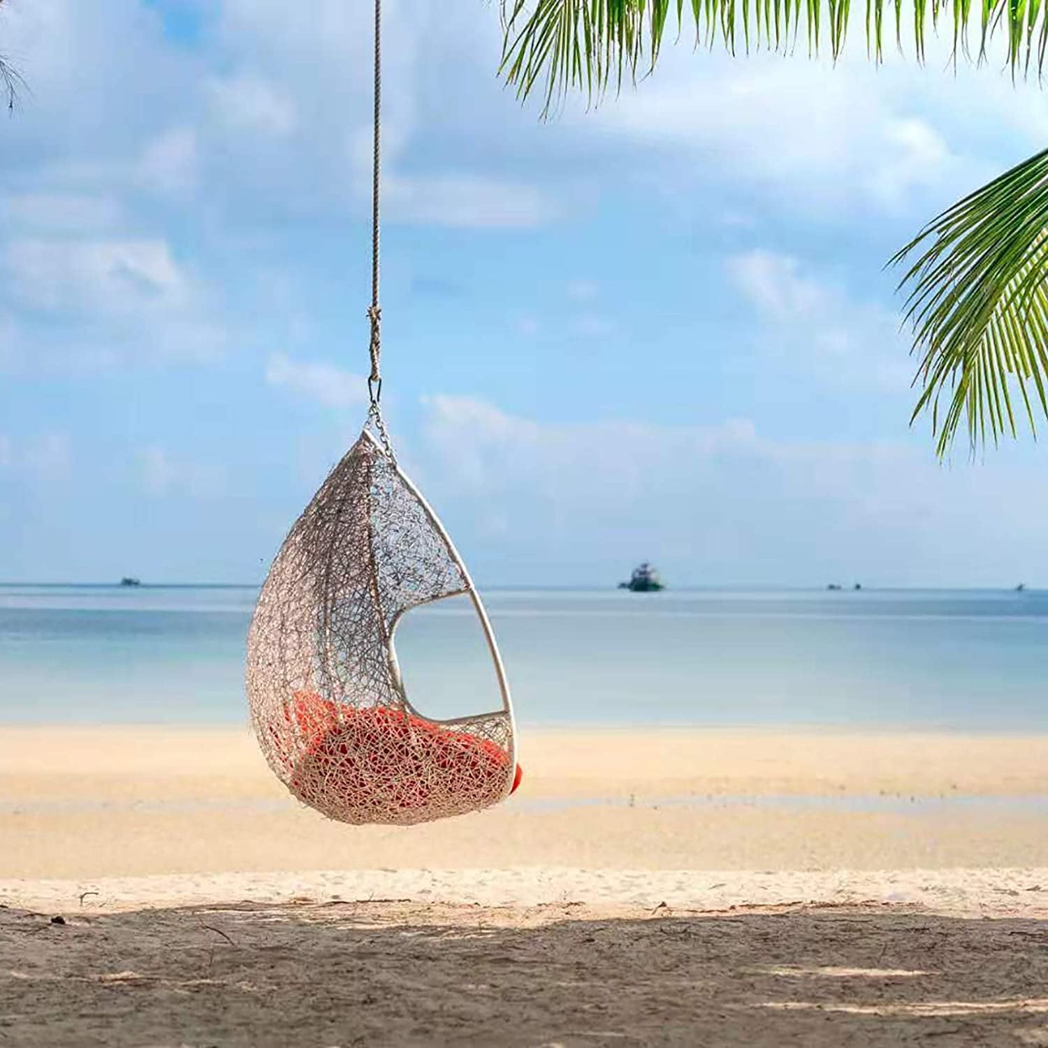 Premium Hammock Chair Hanging Kit with 2 Carabiner and Rotating Hook, Upgraded Snap Hooks Heavy Duty with 600 LB Capacity, Swing Spring for Swinging Chair/Hammocks