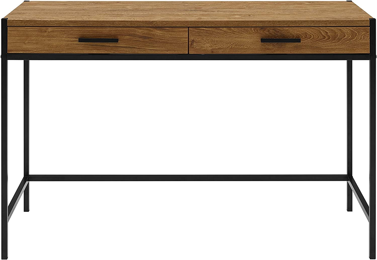 Caffoz Home Office 2-drawer Writing Desk Oak Brown