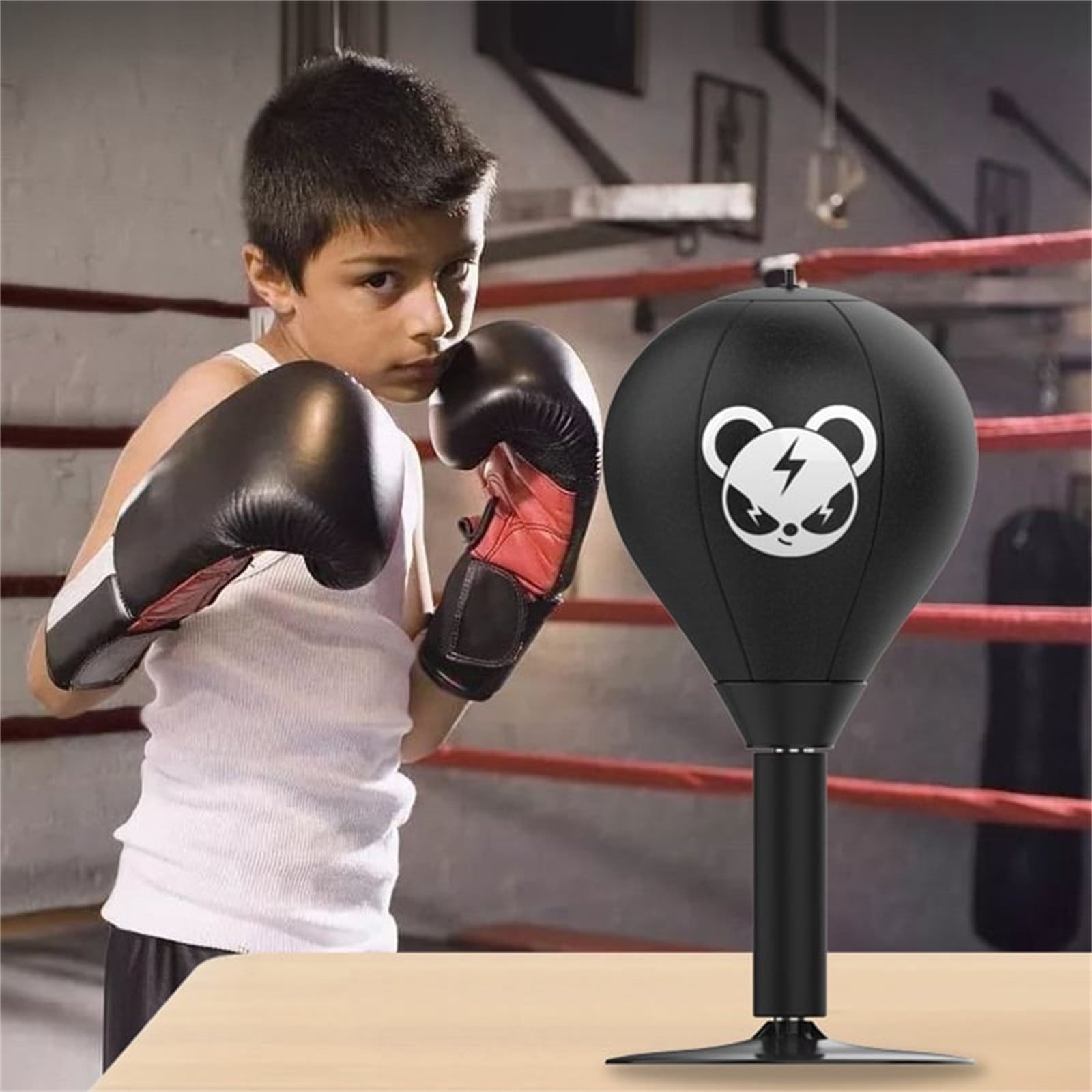 TERGAYEE Sports Desktop Punching Bag,Boxing Bag for Adults, Punching Bag with Suction Cup, for Office Table and Counters, Kids Adult Stress Relief Venting Boxing