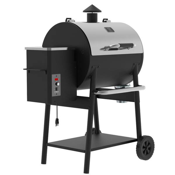 590 sq. in. Pellet Grill and Smoker, Stainless Steel