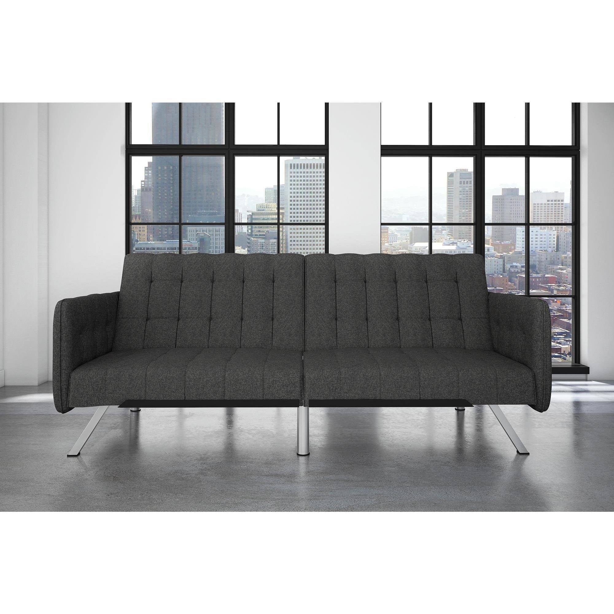 Desert Fields Emily Convertible Sofasleeper, Gray Linen