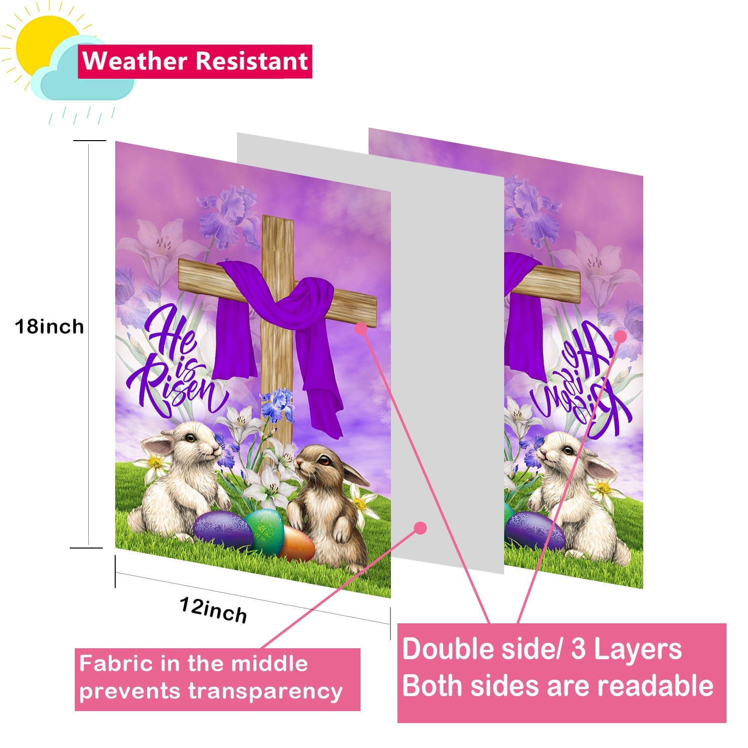 Yileqi Seasonal Garden Flag Set of 12 Double Sided Welcome Garden Flags, Small Yard Flag for Outside Décor 12x18 Inch, with Free Anti-Wind Clip and Stopper