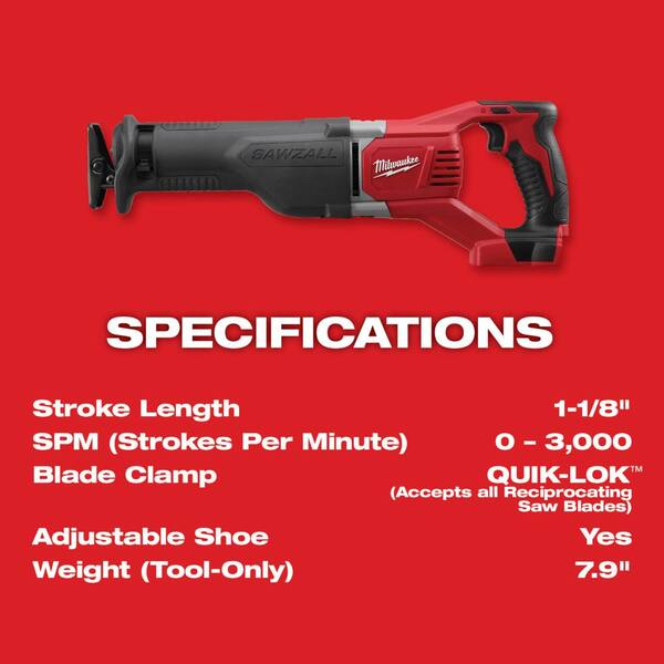 M18 18V Lithium-Ion Brushless Cordless Compact Drill/Impact Combo Kit (2-Tool) with Reciprocating Saw & Grinder