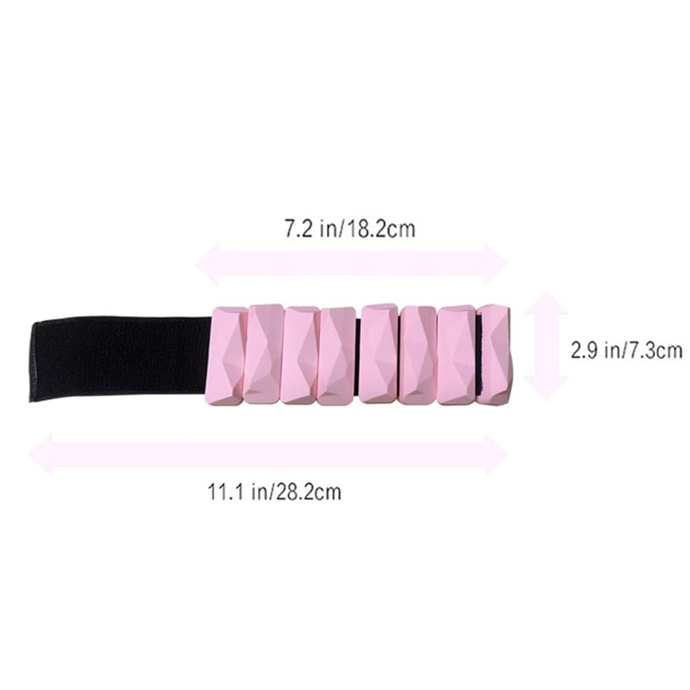 Worallymy 1 Pair Adjustable Wrist Weights Silicone Wearable Wrist and Ankle Weights Bracelet for Yoga Dance Barre Pilates Cardio Walking