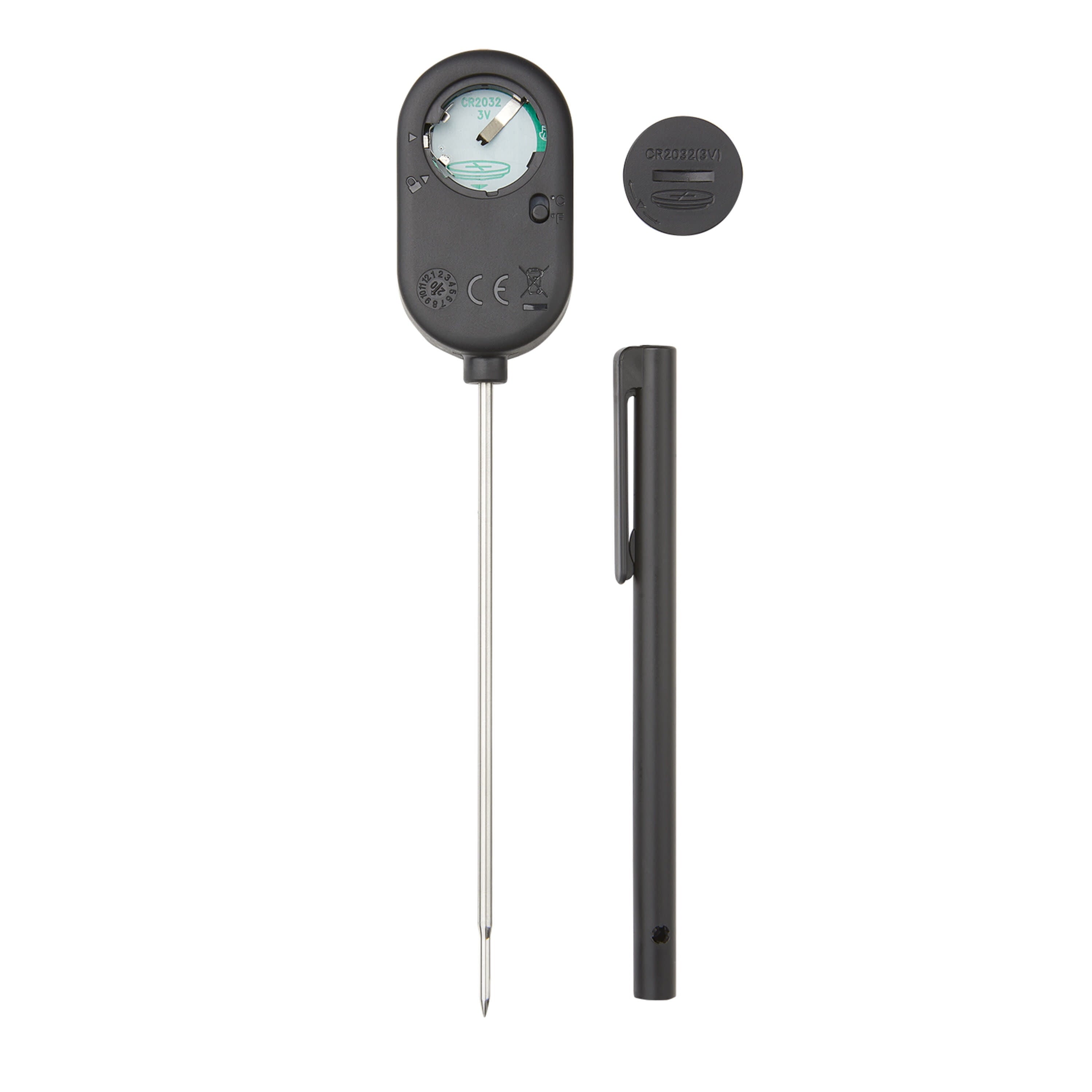 KitchenAid Digital Instant Read Food Stainless Steel Meat and Grill Thermometer Black