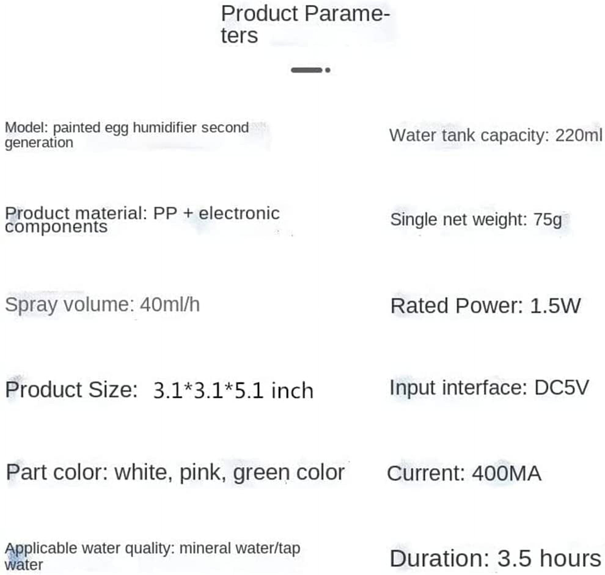 Mini Humidifier, 220ml Small Cool Mist Humidifier, USB Personal Desktop Humidifier for Baby Bedroom Travel Office Home, Auto Shut-Off, 2 Mist Modes, Super Quiet