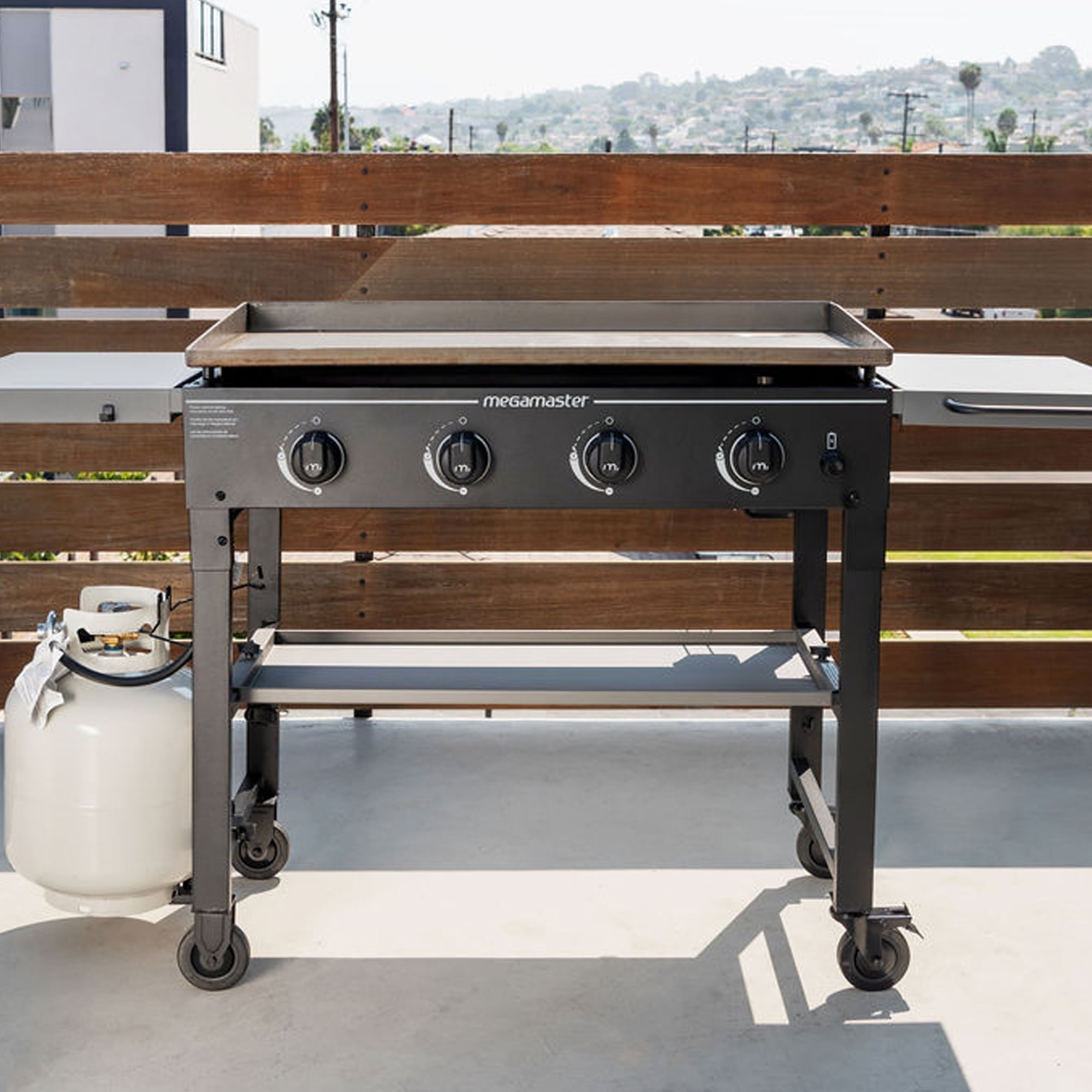 4-Burner Griddle Top Propane Gas Grill