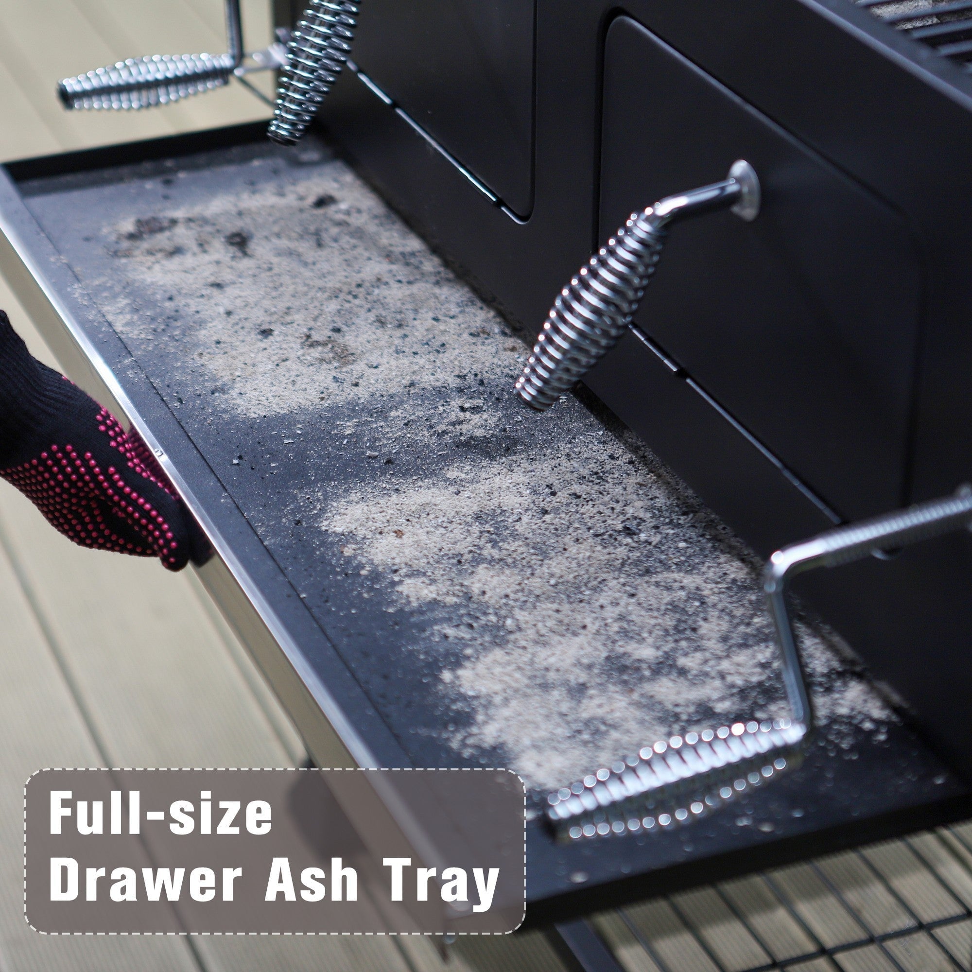 & William 34-inch BBQ Charcoal Grill Outdoor Portable Barbecue Grill