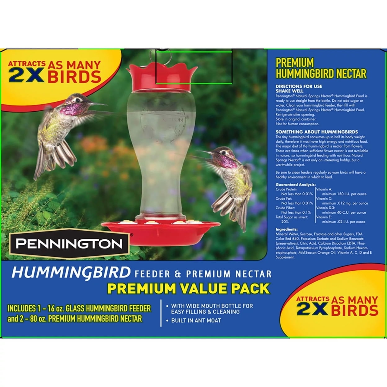 Pennington Hummingbird Feeder and Nectar Kit