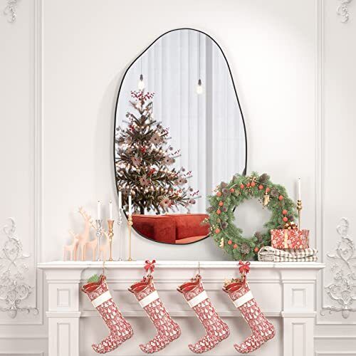 Irregular Wall Mirror, Asymmetrical Mirror Wall Mounted, Unique Vanity