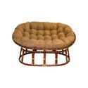 International Caravan Double Papasan Chair with Micro Suede Cushion