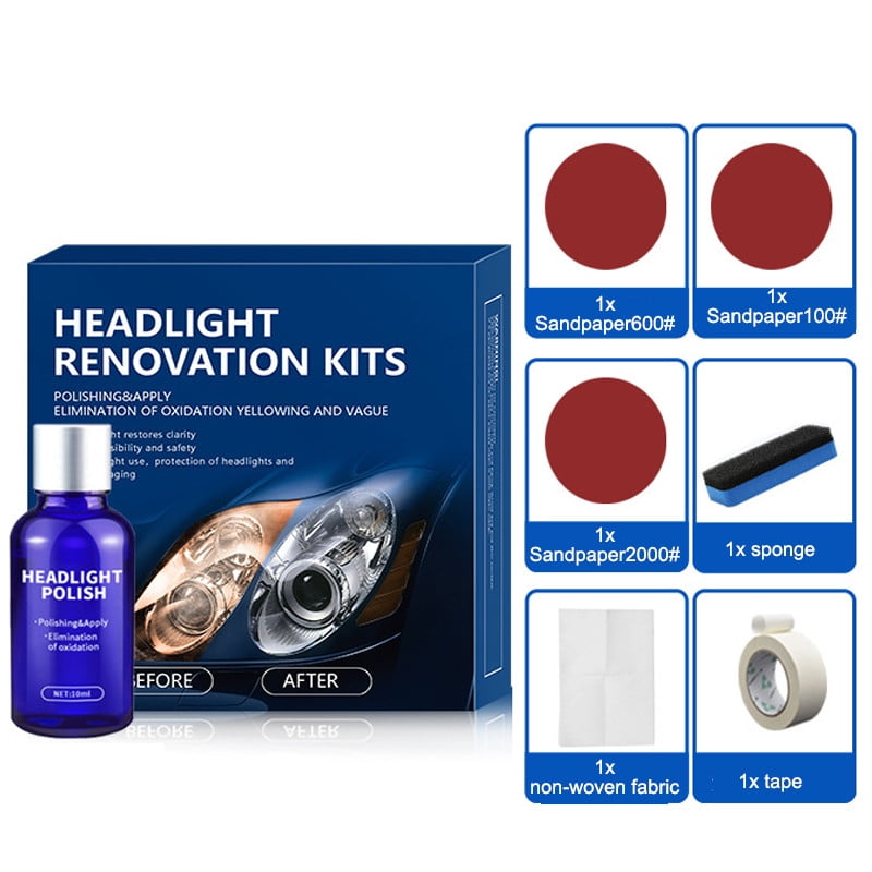 Car Headlight Repair Liquid Headlight Crystal Plating Refurbishment Agent 30ml