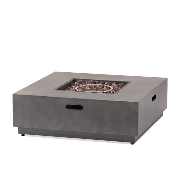 Reign Concrete Square Metal Fire Pit (No Tank Holder)
