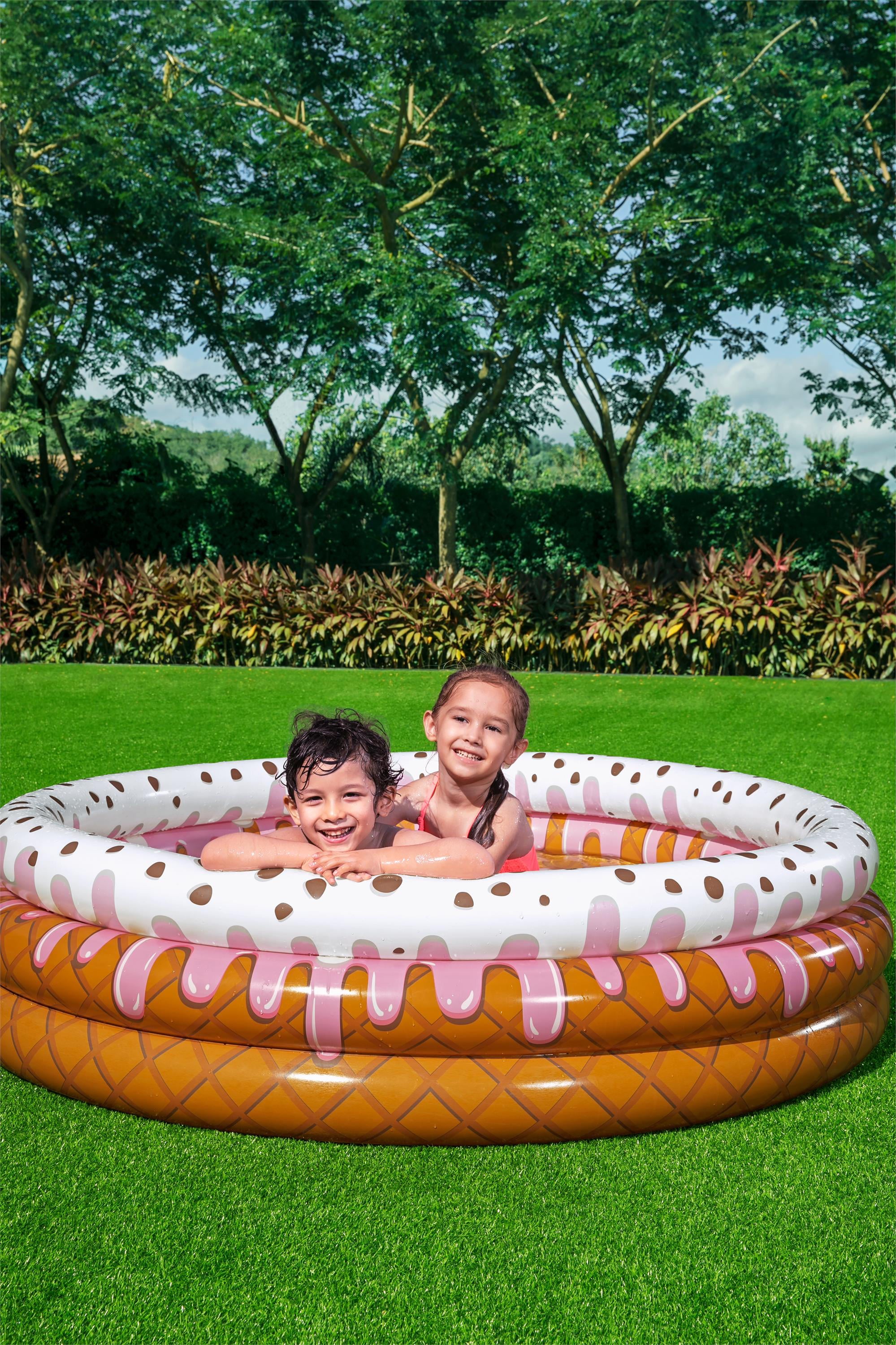 H2OGO! Sundae Inflatable Round Kiddie Pool 63