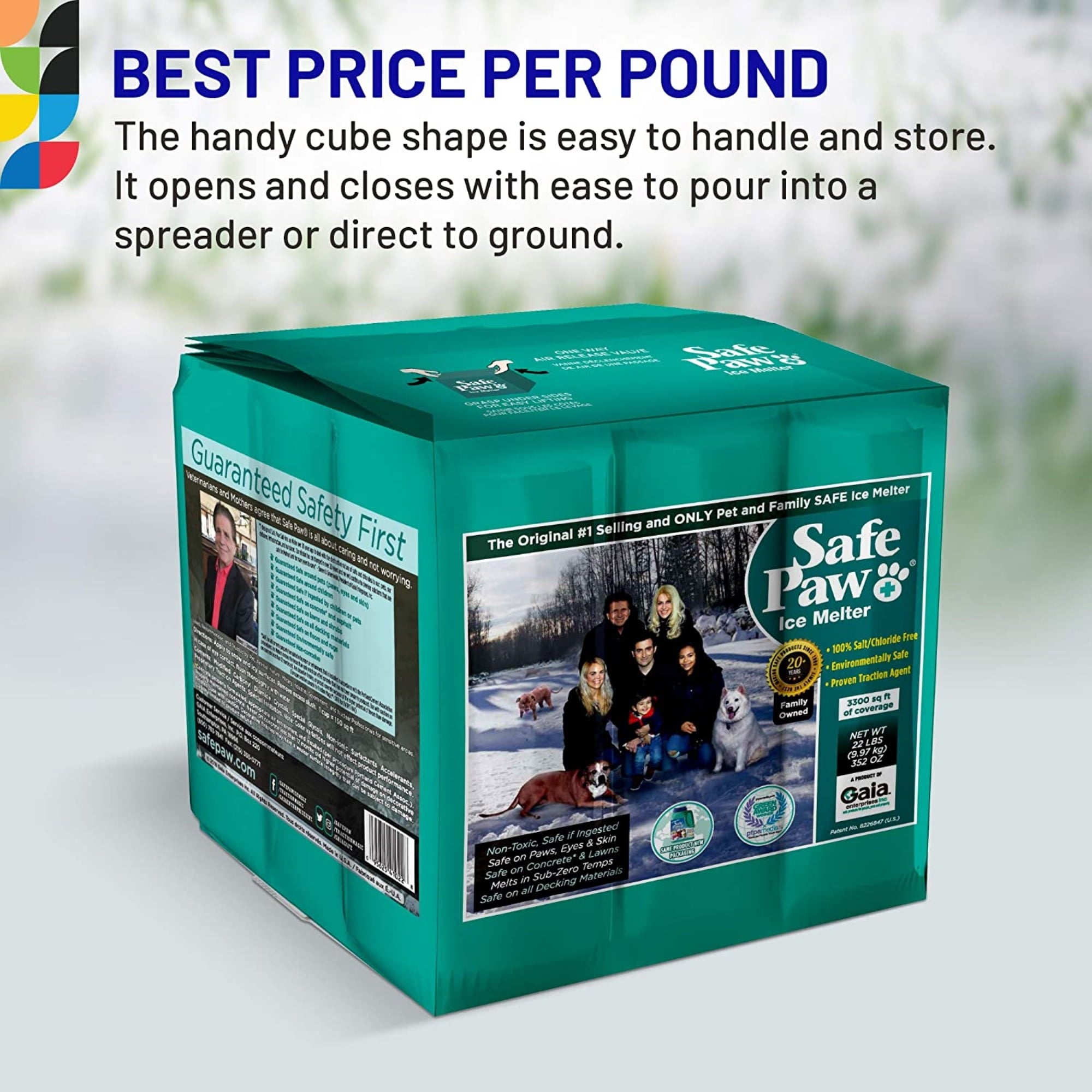 Safe Paw Salt-free Pet Safe Ice Melt, 22lb Flexicube