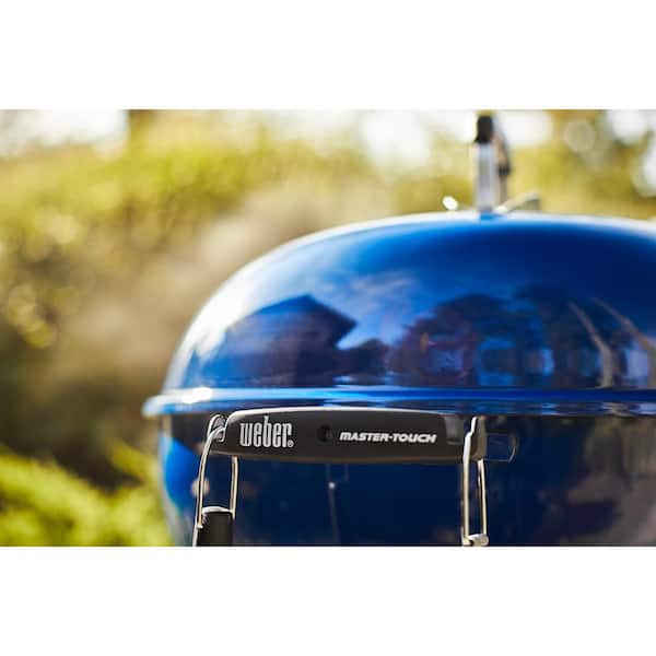22 in. Master-Touch Charcoal Grill in Deep Ocean Blue with Built-In Thermometer