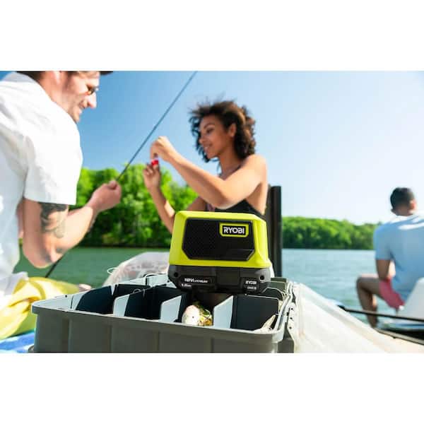 ONE+ 18V Cordless Compact 3-Tool Combo Kit with Glue Gun, Area Light, Bluetooth Speaker (Tools Only)