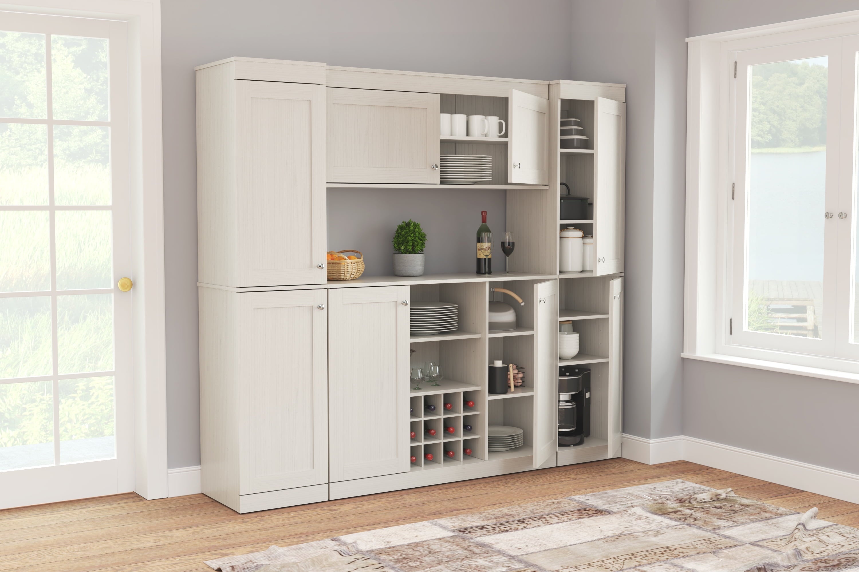 Inval Shaker 4-Piece Laminate Kitchen Cabinet System 79