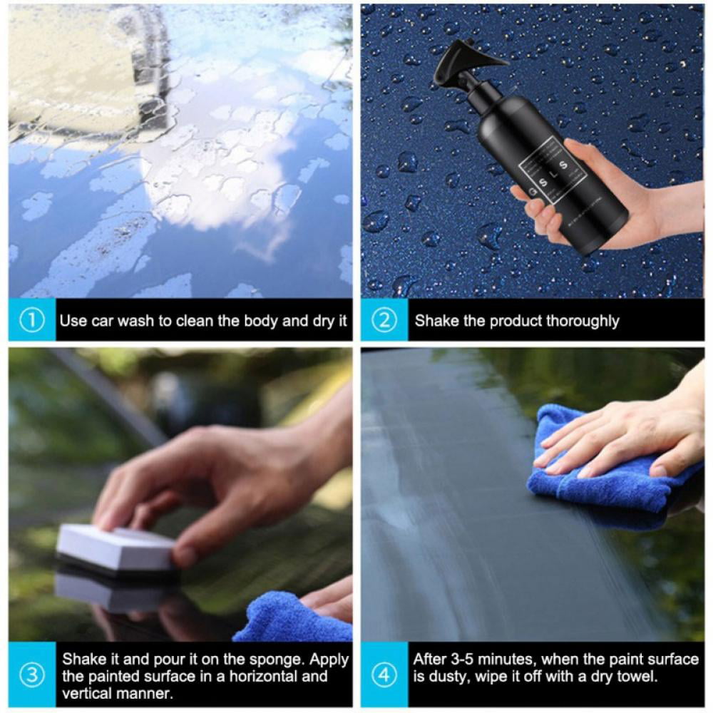 Clearance! 300ML Ceramic Spray Liquid Glass Coating Car Polish Hydrophobic Wax Car Liquid Crystal Coat Protective Film Nano-Coating Paint Care