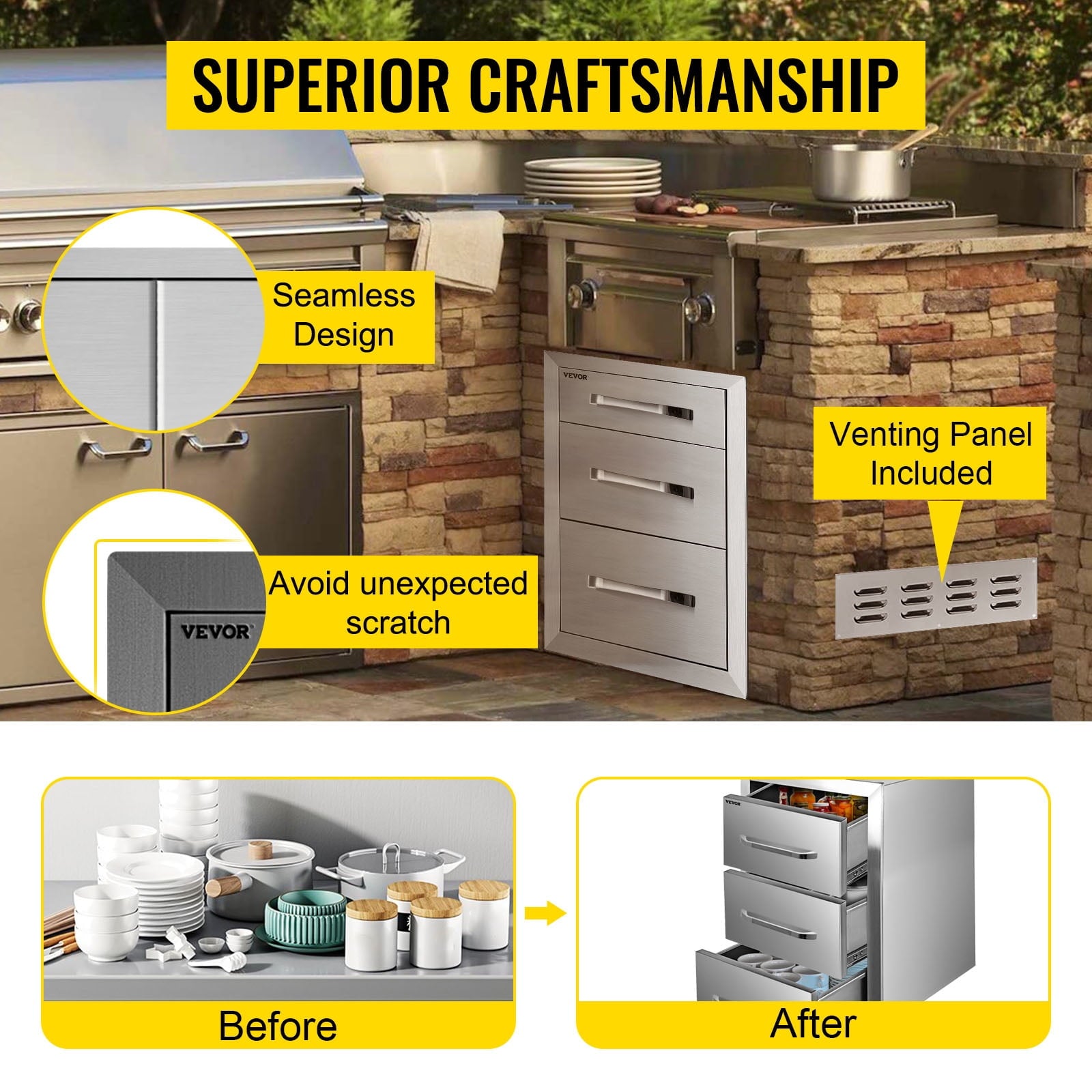 Outdoor Kitchen Drawers 18