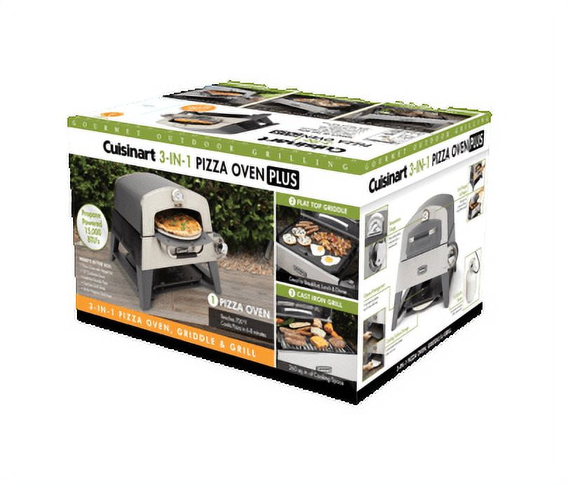 Cuisinart 3-in-1 Pizza Oven, Griddle, and Grill