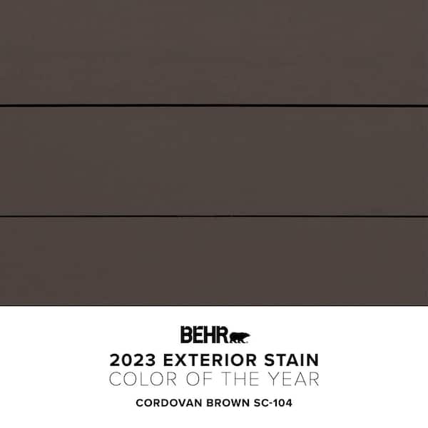 5 gal. #SC-104 Cordovan Brown Solid Color Waterproofing Exterior Wood Stain