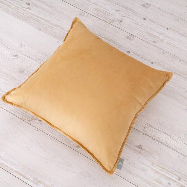 Haven Dutch Velvet Pillow 20 in. x 20 in. Golden Glow