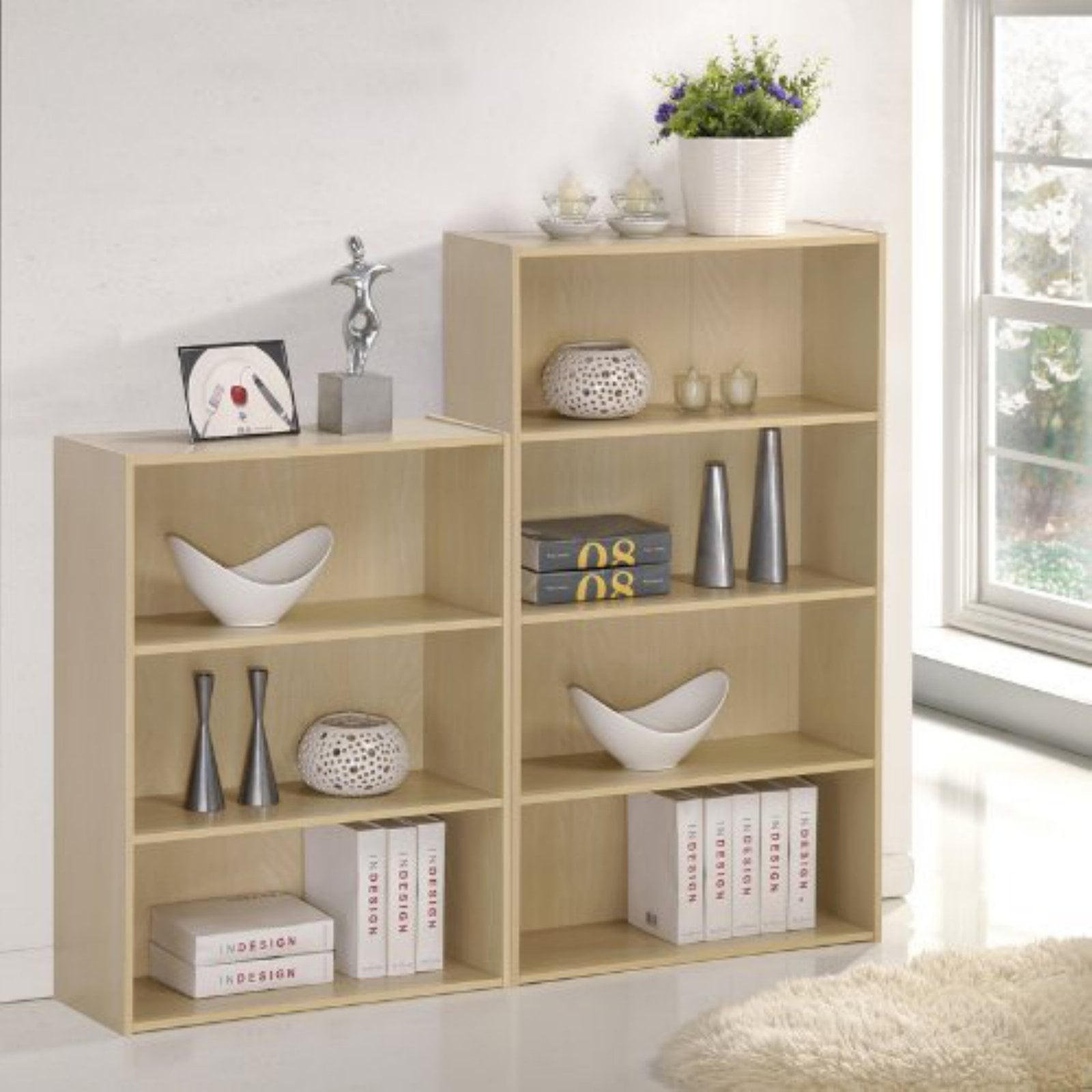Furinno Pasir 4 Tier Bookcase