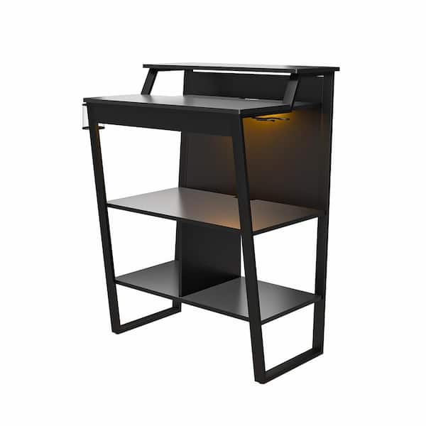 Genesis 30 in. Black Standing Gaming Desk/ Arcade Stand