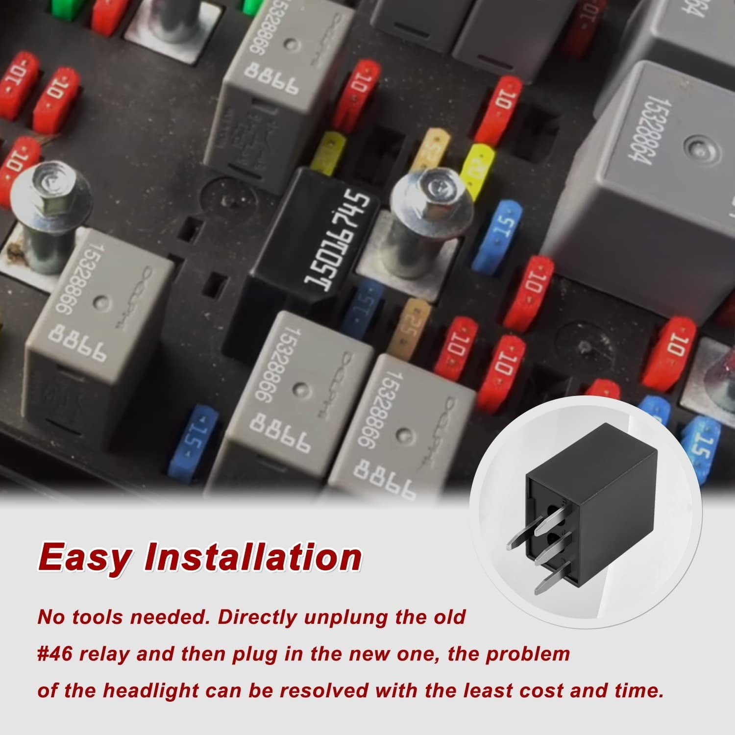 Luft Meister 15016745, 601-218 15016745 Headlight Relay, Gmc Envoy Relay, GM Multi-Purpose Relay