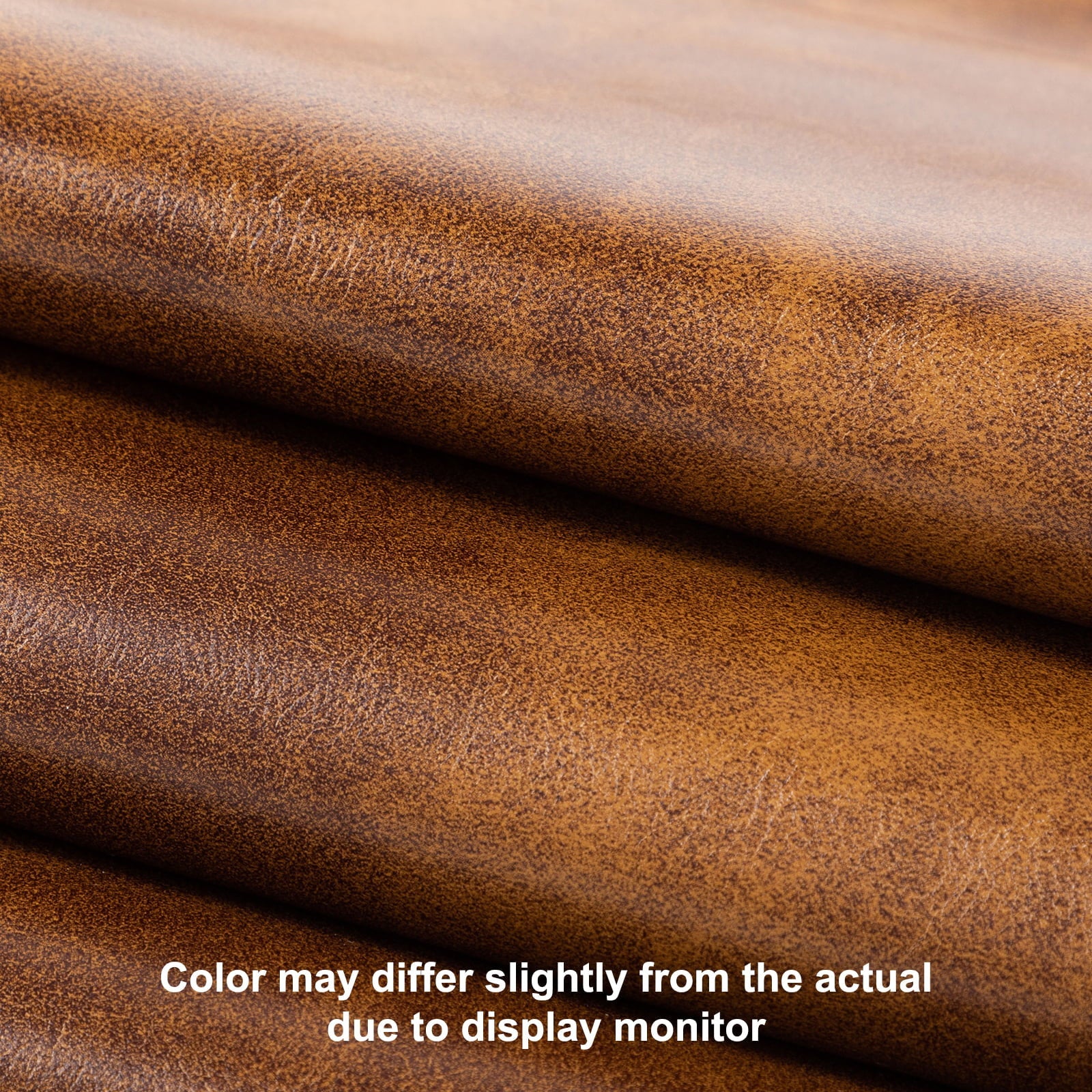 Duhome Counter Height Bar Stools Set of 2, Faux Leather Kitchen Counter Stools with Metal Legs Backless Upholstered, Yellowish Brown