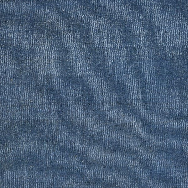 Dusty Denim Blue 15 in. x 15 in. Embroidered Edge Cotton Square Placemat (Set of 4)
