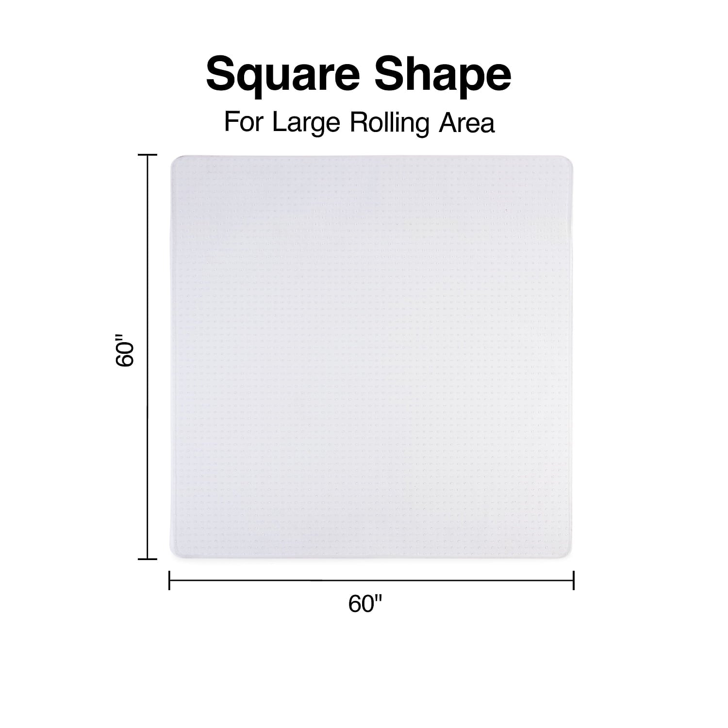 Staples Standard 60 x 60 Rectangular Chair Mat 28590