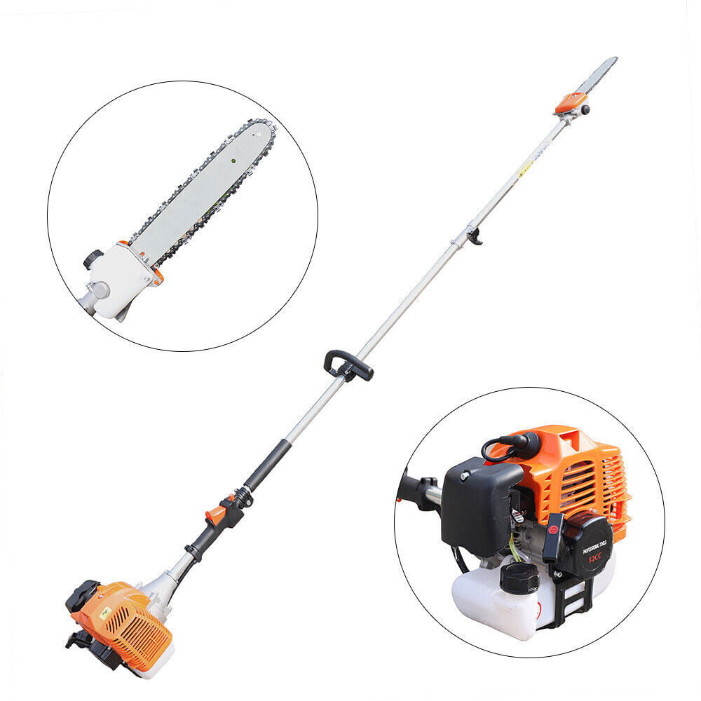 MIDUO Two-Stroke 52cc Gas Powered Pole Saw Bar Chainsaw Chain Saw Tree Trimming Tool