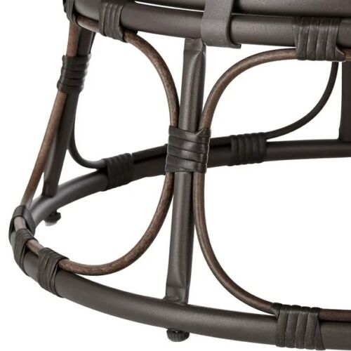 Papasan Chair with Cushion 46" Wide, Pumice Gray, Upholstery