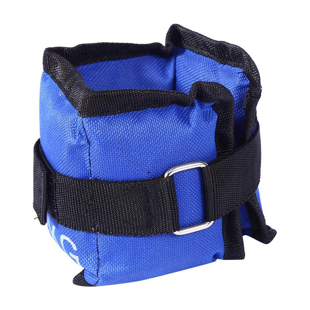 2 x 1kg Wrist Ankle Adjustable Weights Wraps Straps Fitness Gym Exercise