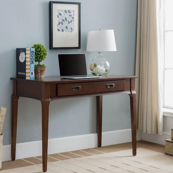 Stratus 24 in. Retangular Cherry Solid Hardwoods 1 Drawer Portable Laptop Writing Desk